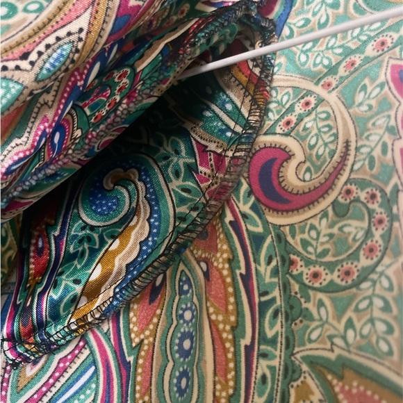 Vintage Beth Michaels paisley, pajamas set size large - Picture 3 of 5